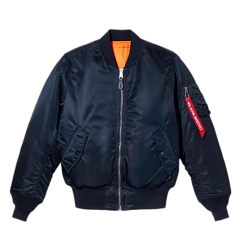Куртка бомбер мужская Alpha Industries MA-1 Replica Blue